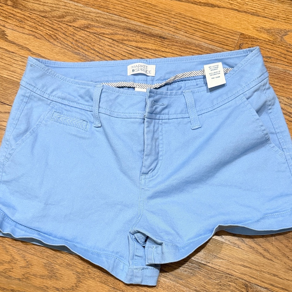 Market & spruce Women's Light Blue Shorts